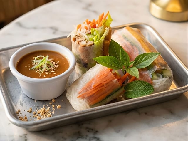 A10. THE LA ROLLS - VEGGIE (goi cuon gion rau).